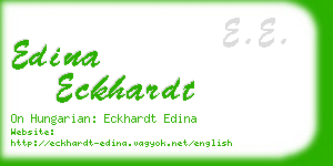 edina eckhardt business card